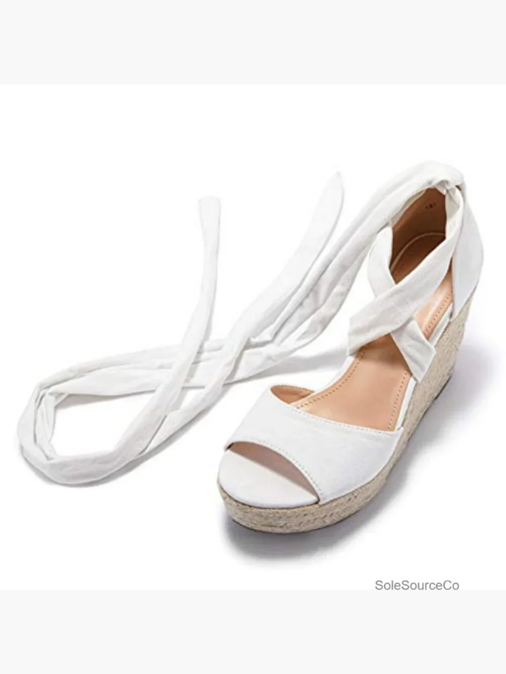 Espadrille Wedges Sandals Lace Up Platform Ankle Strap Heels Dress Shoes